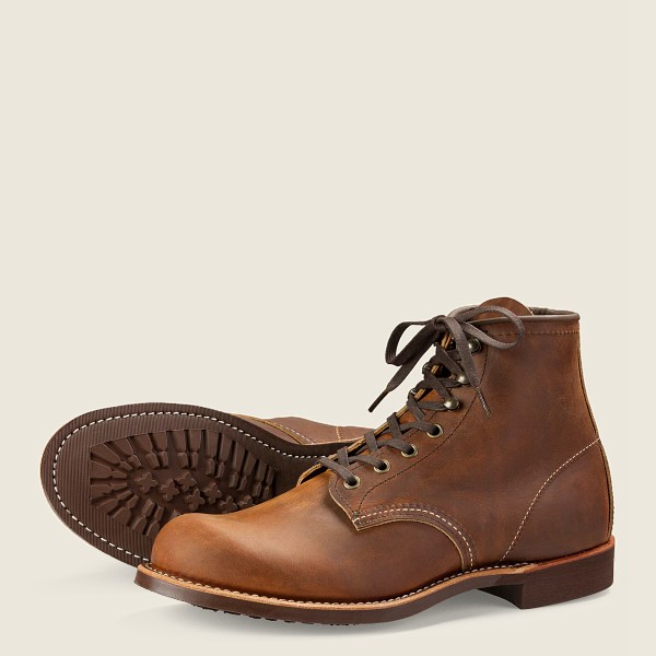 Red Wing Heritage Boots Blacksmith - 6-inchr Rough & Tough Leather - Brown - Mens UWY193468